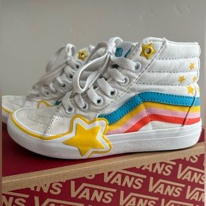 VANS Kids Sk8-Hi Rainbow Star Shoes